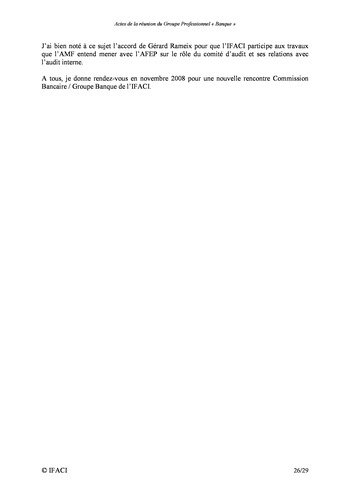 Commission Bancaire IFACI / AMF 2007 - Actes page 26