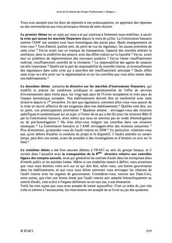 Commission Bancaire IFACI / AMF 2007 - Actes page 3