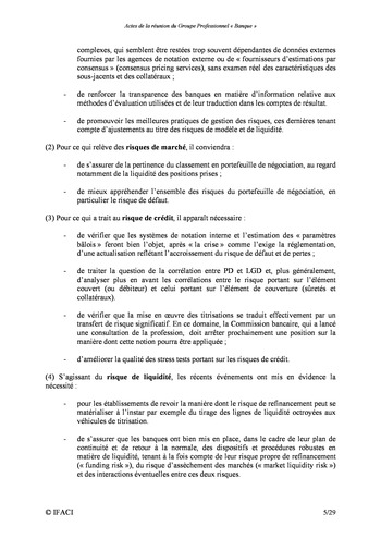 Commission Bancaire IFACI / AMF 2007 - Actes page 5