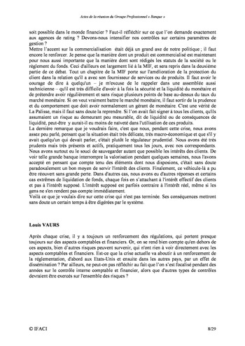 Commission Bancaire IFACI / AMF 2007 - Actes page 8