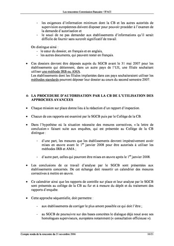 Commission Bancaire IFACI 2006 - Actes page 10