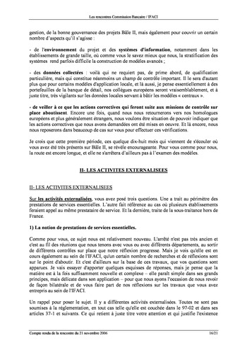 Commission Bancaire IFACI 2006 - Actes page 16