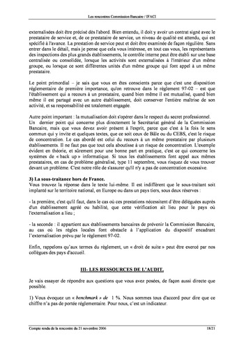 Commission Bancaire IFACI 2006 - Actes page 18