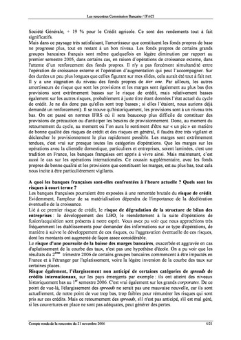 Commission Bancaire IFACI 2006 - Actes page 4