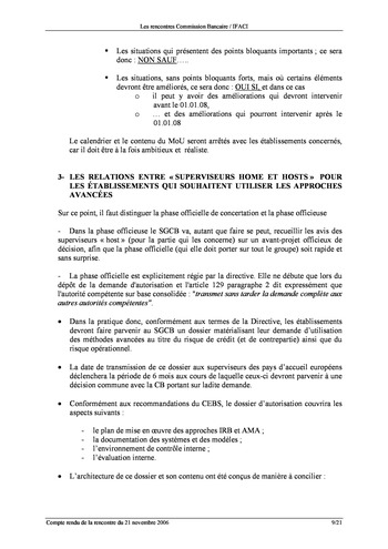 Commission Bancaire IFACI 2006 - Actes page 9