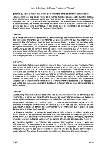 Commission Bancaire IFACI 2004 - Actes page 13