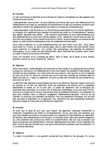Commission Bancaire IFACI 2004 - Actes page 14