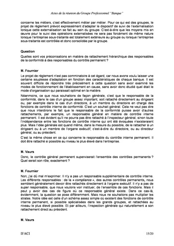 Commission Bancaire IFACI 2004 - Actes page 15