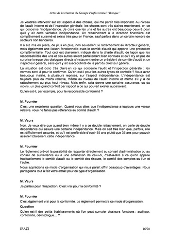 Commission Bancaire IFACI 2004 - Actes page 16