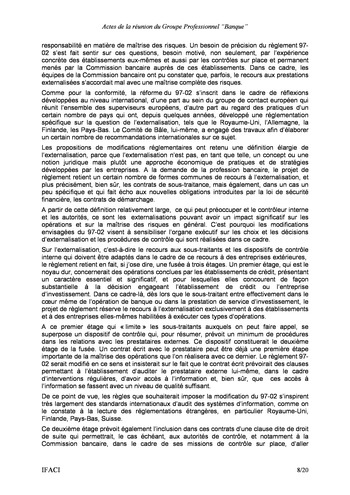 Commission Bancaire IFACI 2004 - Actes page 8
