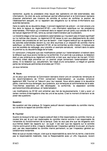 Commission Bancaire IFACI 2004 - Actes page 9