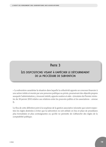 L'audit du versement des subventions aux associations page 19
