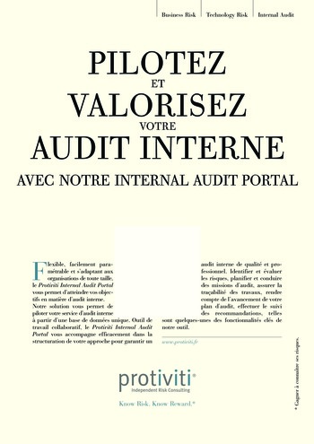 N°191 - sept 2008 L'influence des lois et règlements internationaux sur la pratique de l'audit interne en France page 2