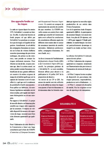 N°191 - sept 2008 L'influence des lois et règlements internationaux sur la pratique de l'audit interne en France page 34