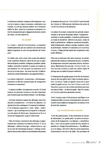 N°191 - sept 2008 L'influence des lois et règlements internationaux sur la pratique de l'audit interne en France page 7