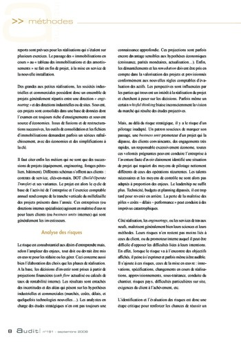 N°191 - sept 2008 L'influence des lois et règlements internationaux sur la pratique de l'audit interne en France page 8