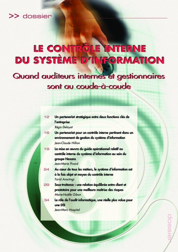 N°195 - juin 2009 Le contrôle interne du système d'information page 11