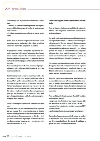 N°195 - juin 2009 Le contrôle interne du système d'information page 42