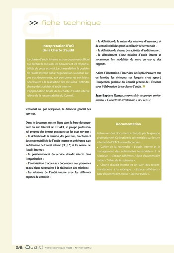 N°198 - fév 2010 L'audit interne intègre les référentiels du développement durable page 48