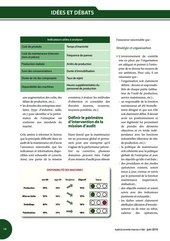 N°200 - juin 2010 Revue Audit & Contrôle internes page 14