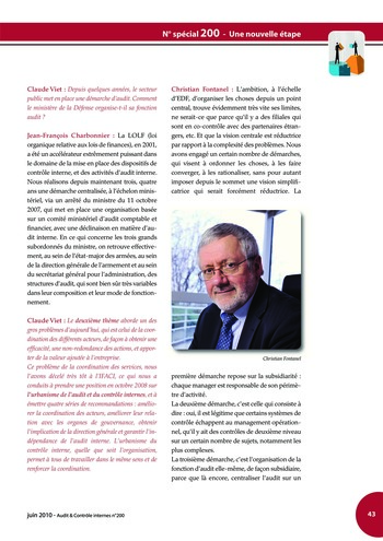 N°200 - juin 2010 Revue Audit & Contrôle internes page 43