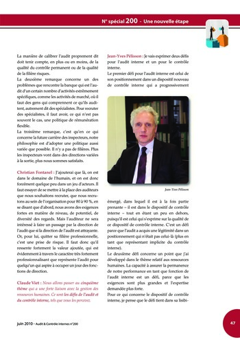 N°200 - juin 2010 Revue Audit & Contrôle internes page 47