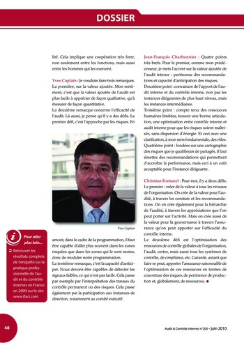 N°200 - juin 2010 Revue Audit & Contrôle internes page 48