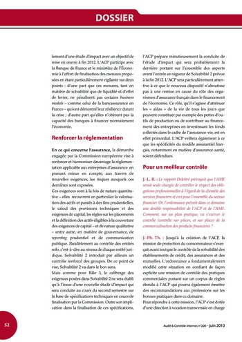 N°200 - juin 2010 Revue Audit & Contrôle internes page 52