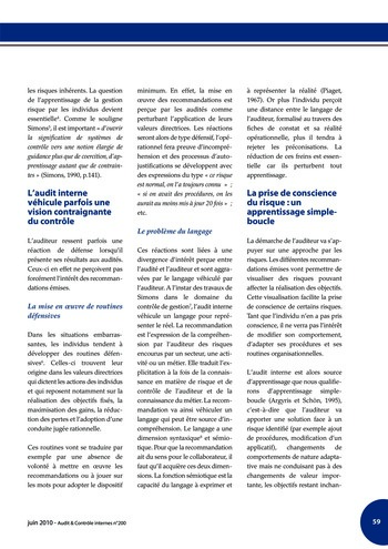 N°200 - juin 2010 Revue Audit & Contrôle internes page 59