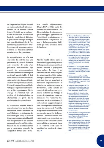 N°200 - juin 2010 Revue Audit & Contrôle internes page 61