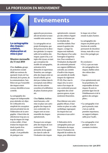 N°200 - juin 2010 Revue Audit & Contrôle internes page 62