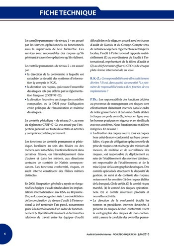 N°200 - juin 2010 Revue Audit & Contrôle internes page 74