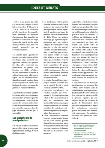 N°201 - sept 2010 Cadre de référence de l’AMF page 14