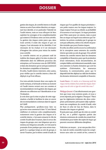 N°201 - sept 2010 Cadre de référence de l’AMF page 50