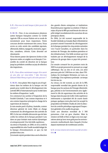 N°201 - sept 2010 Cadre de référence de l’AMF page 73