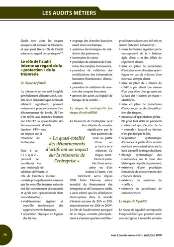 N°201 - sept 2010 Cadre de référence de l’AMF page 76
