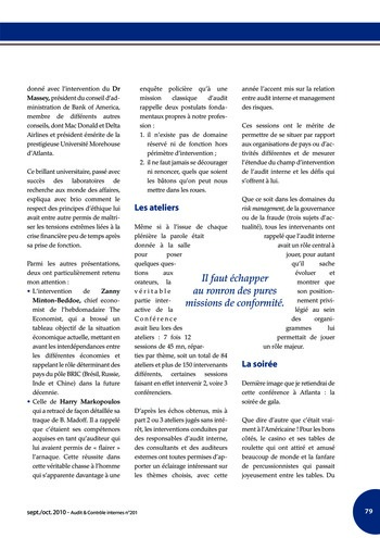 N°201 - sept 2010 Cadre de référence de l’AMF page 79