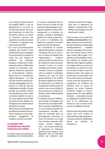 N°201 - sept 2010 Cadre de référence de l’AMF page 83