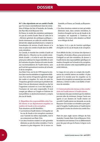 N°204 - avr 2011 Ethique, fraude et corruption page 20