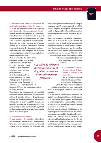 N°204 - avr 2011 Ethique, fraude et corruption page 21