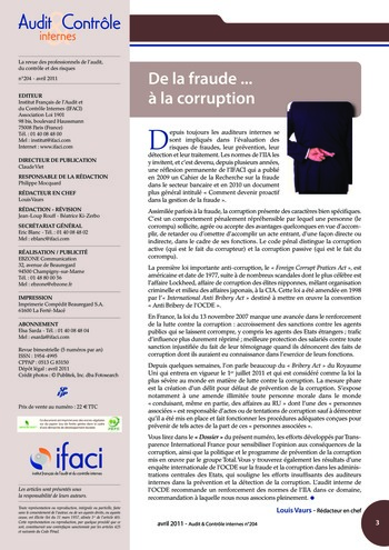 N°204 - avr 2011 Ethique, fraude et corruption page 3