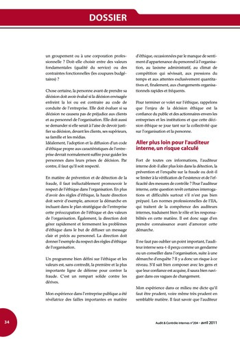 N°204 - avr 2011 Ethique, fraude et corruption page 34