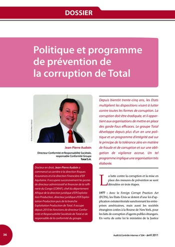 N°204 - avr 2011 Ethique, fraude et corruption page 36