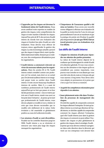 N°204 - avr 2011 Ethique, fraude et corruption page 40