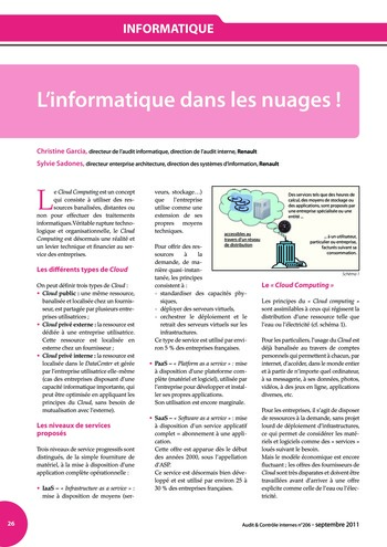 N°206 - sept 2011 Gouvernance des systèmes d'information page 26