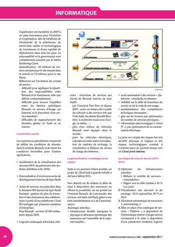 N°206 - sept 2011 Gouvernance des systèmes d'information page 28