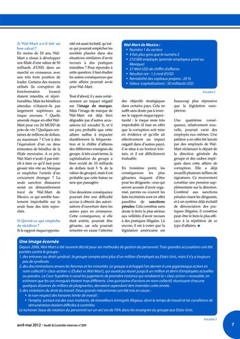 N°209 - avr 2012 Contrôle interne de la relation client et des pratiques commerciales page 7