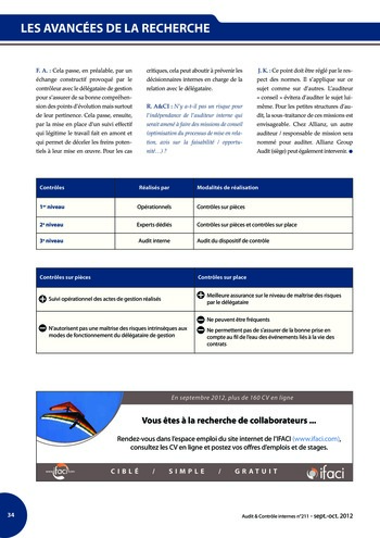 N°211 - sept 2012 La certification des services d'audit interne page 34