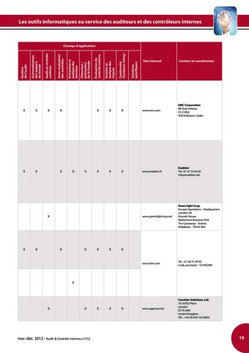 N°212 - déc 2012 Etat des lieux des outils informatiques à disposition des auditeurs page 19
