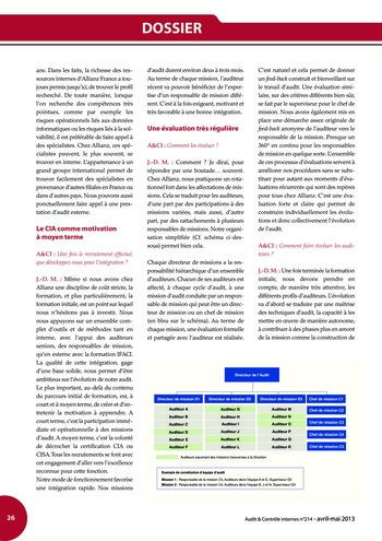 N°214 - avr 2013 La gestion des ressources humaines des services d’audit et de contrôle internes page 26